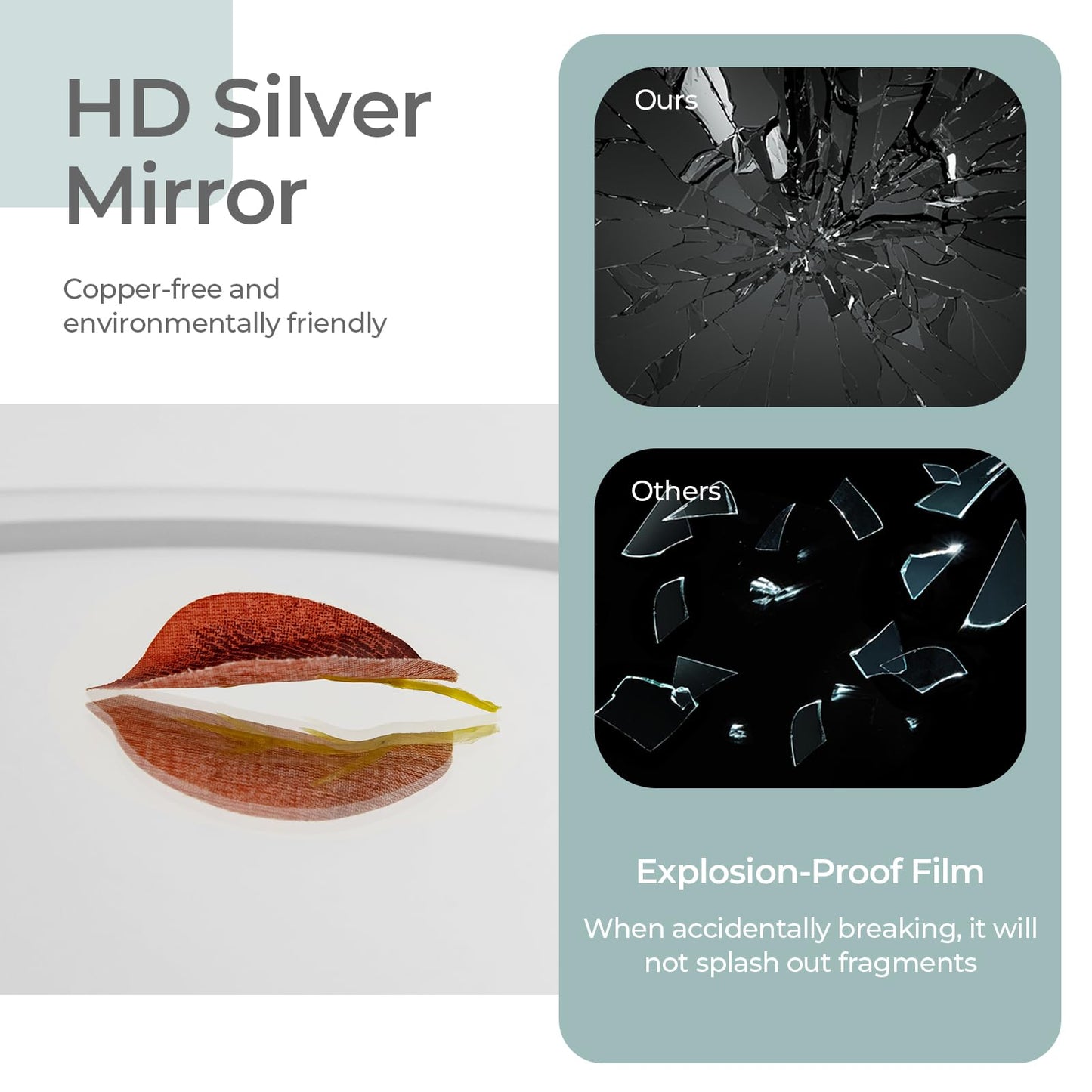 30 CM LED Lighted Round Makeup Vanity Mirror with Smart Touch Control