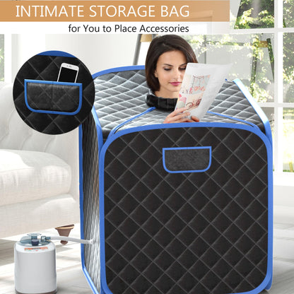 Portable Steam Sauna Tent Private Sauna Spa with Adjustable Temperature