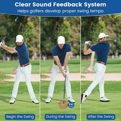 Golf Swing Training Aid, Golf Swing Rhythm Correction with Click Sound