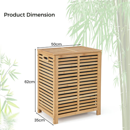 80L Laundry Hamper with Removable Liner Bag