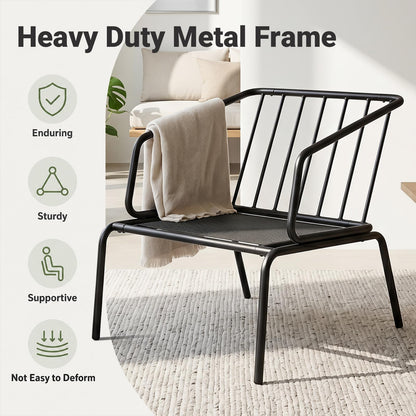 3-Piece Patio Bistro Set, Garden Furniture Set with Padded Cushions