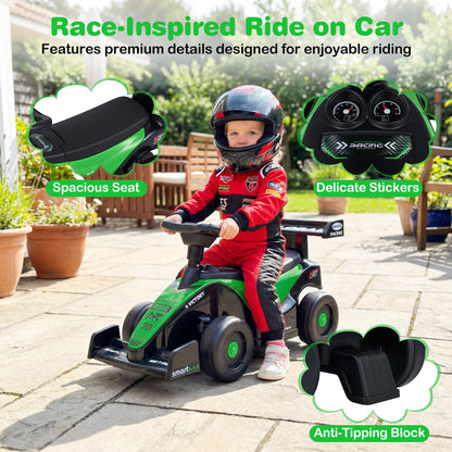 Ride on Car Toddler Sliding Car with 3 Songs Under-Seat Storage