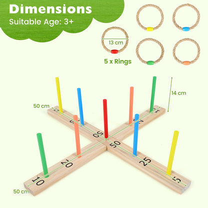 Indoor Outdoor Portable Throwing Game Toy for Beach Backyard Picnic Party