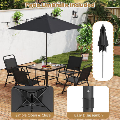 Outdoor Dining Furniture with 4 Chairs