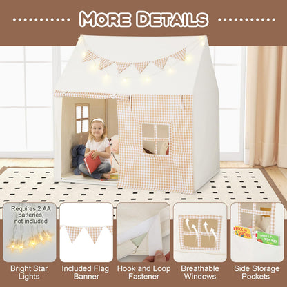 Indoor Large Playhouse with Mat for Boys & Girls