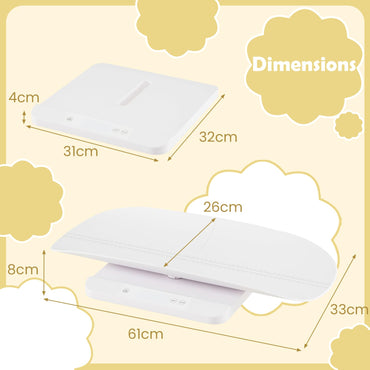 Baby Scale with Detachable Tray Infant Scale Weight Digital for Body Weight & Height Measurement