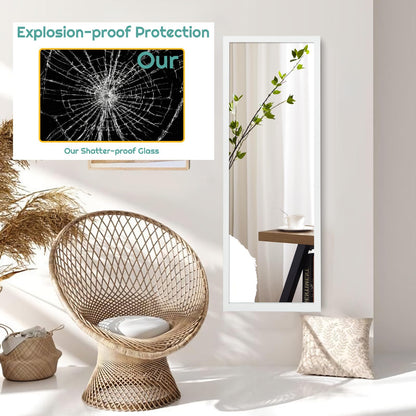 Full Body Mirror Wall Mounted Dressing Mirror for Bedroom