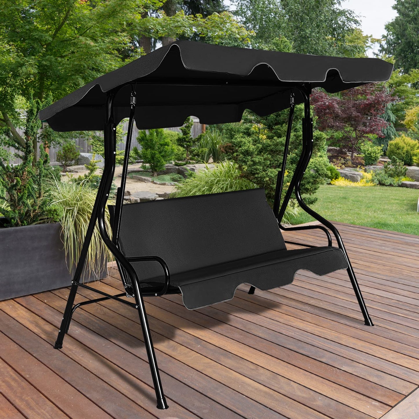 Outdoor 3 Seater Garden Swing Chair