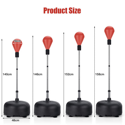 Freestanding & Height Adjustable Punching Bag with Stand and Gloves