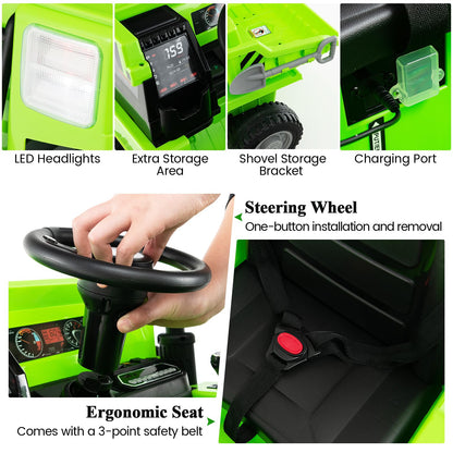 12V Kids Ride on Dump Truck with Electric Dump Bed