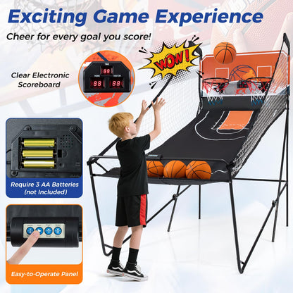 Kids Basketball Hoop Machine with 8 Exciting Playing Modes