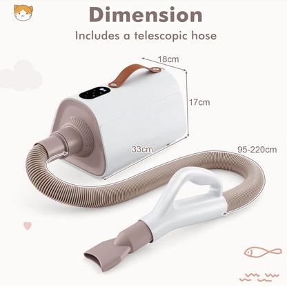 Dog Cat Hair Blower with Negative Ion Function