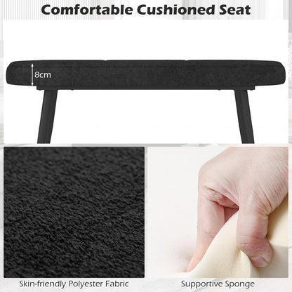 113 cm Ottoman Bench with Sponge Padded Cushion for Entryway Living Room Foyer