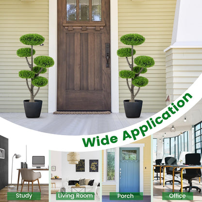 Artificial Cypress Topiary Ball Tree for Home Office