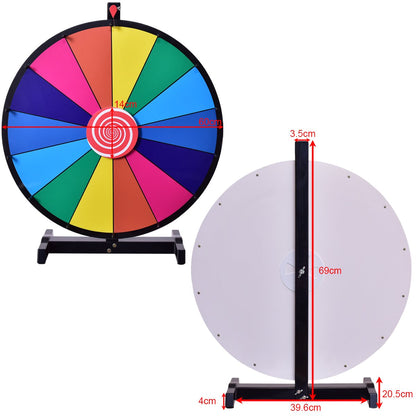 Color Prize Wheel 14 Slots Dry Eraser Trade Show Fortune