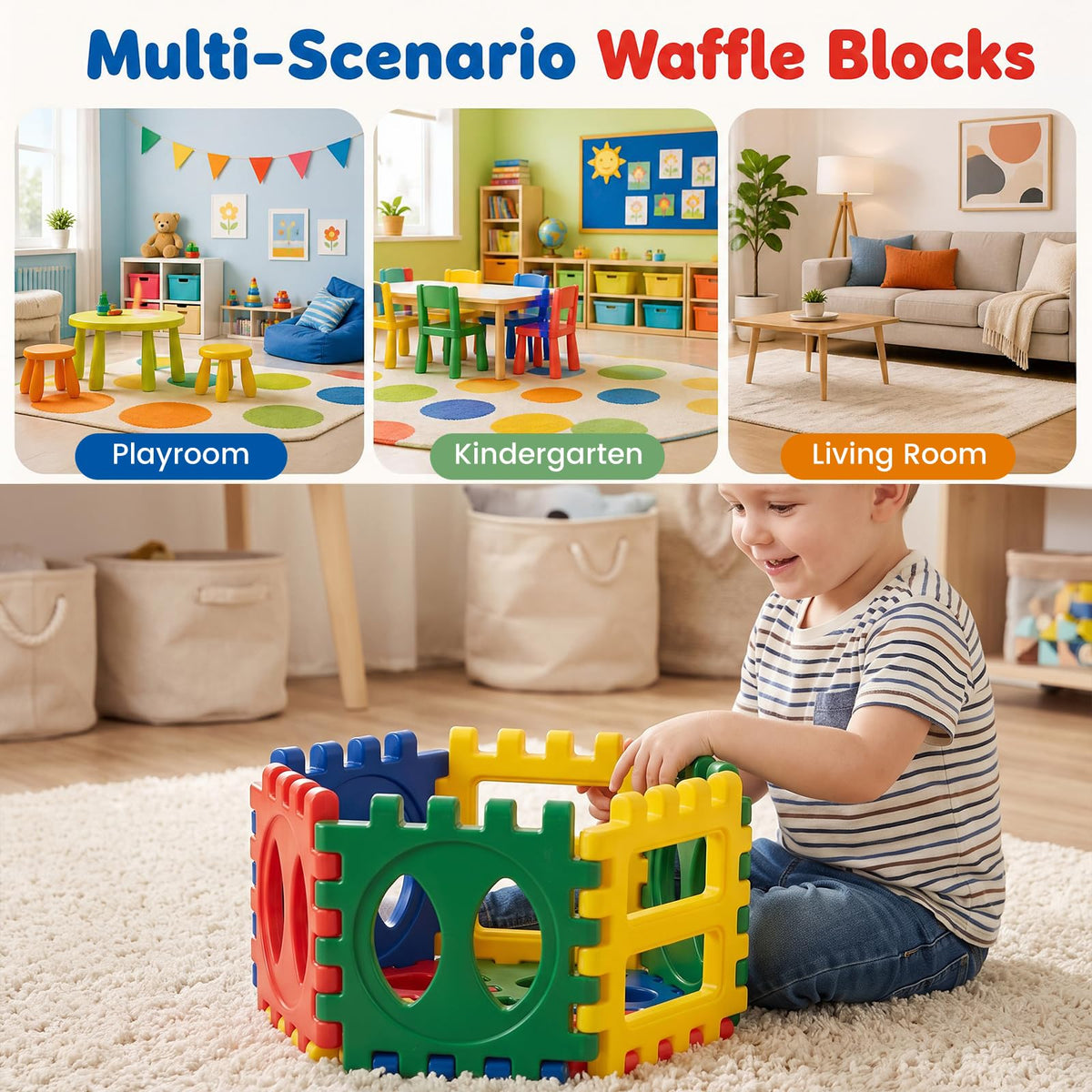 32 Pieces Jumbo Building Blocks for Kids