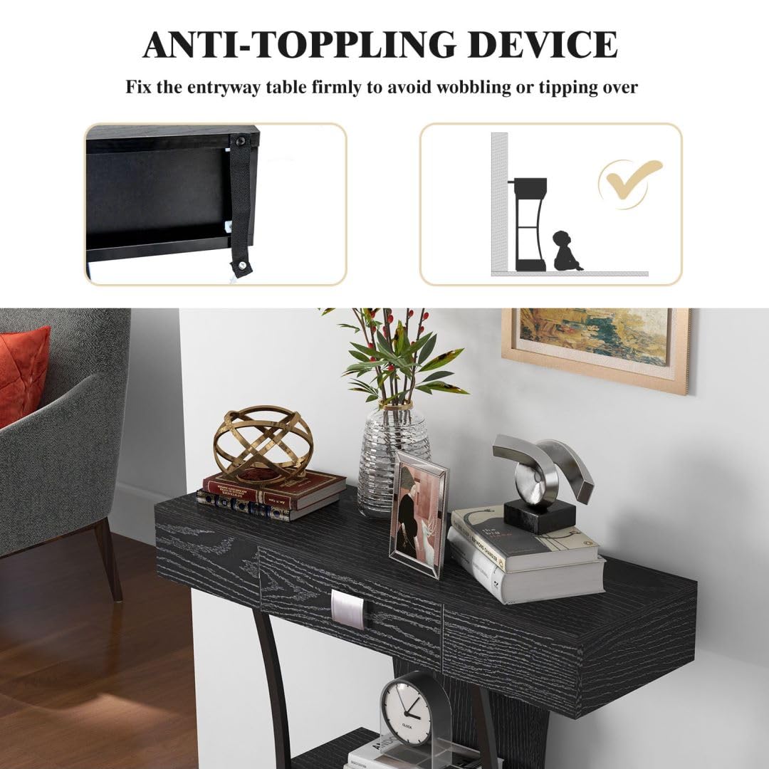 T-Shaped Console Table for Small Space