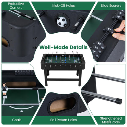 119 CM Competition Full Size Soccer Game Table with 22 Players