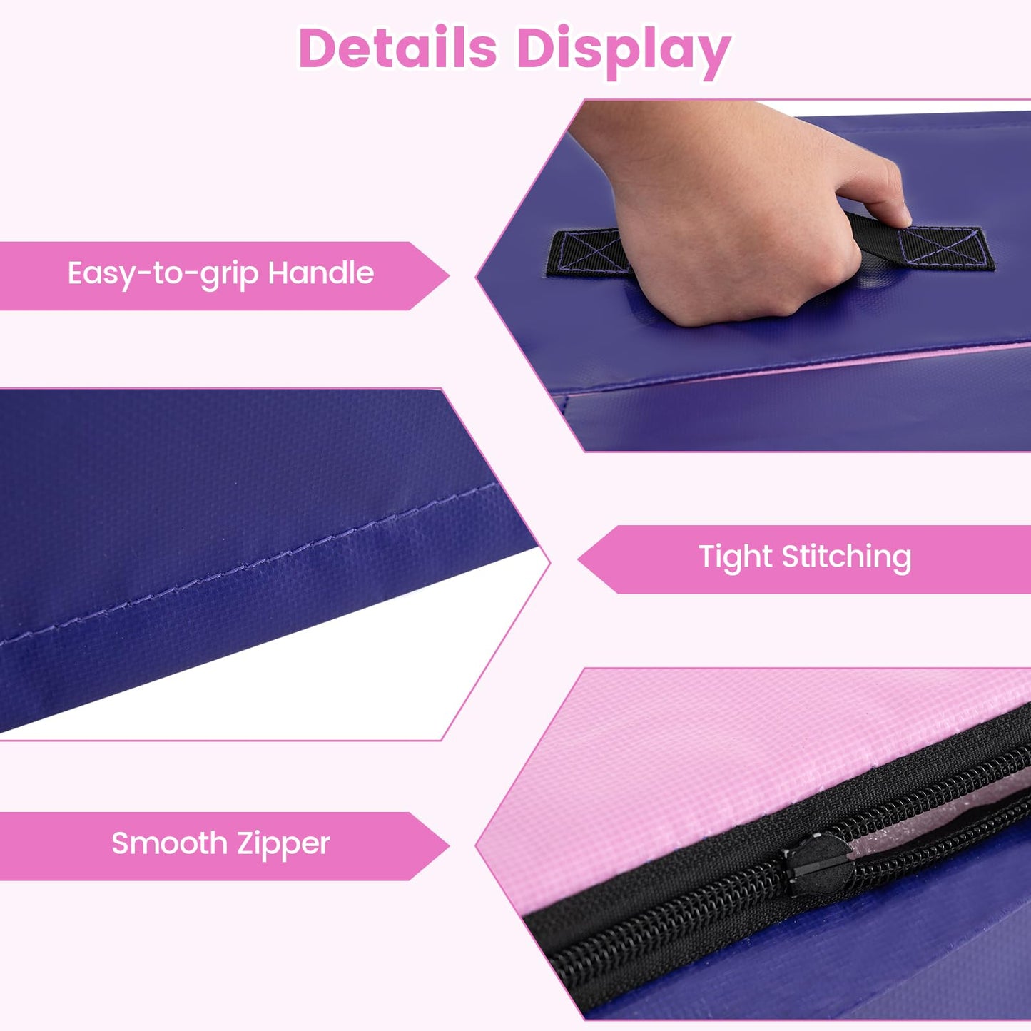 Incline Gymnastics Mat Indoor Outdoor Folding Exercise Yoga Mat