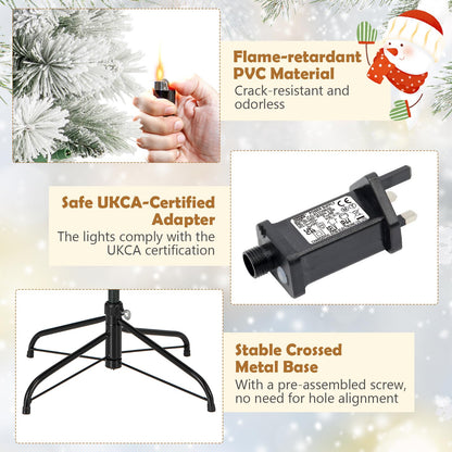 Pop up Artificial Christmas Tree with PVC Tips and Pine Needles