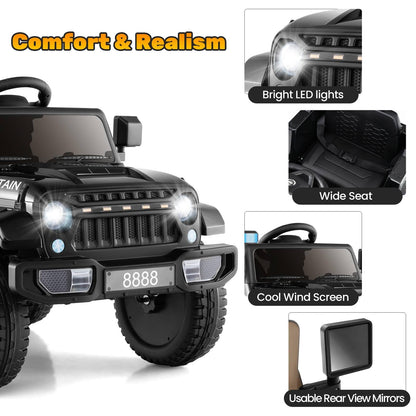 12V Kids Ride on Car with Soft Start and Battery Powered