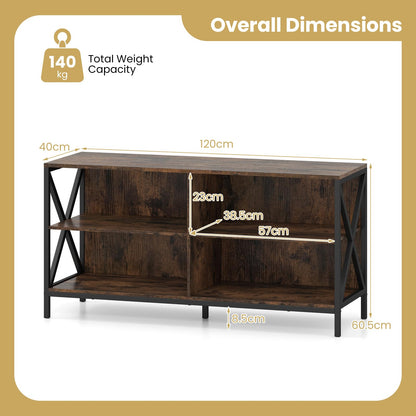 TV Unit for 55 Inch TVs, 120cm TV Stand Cabinet