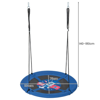104 cm Saucer Tree Swing with 600D Oxford Fabric