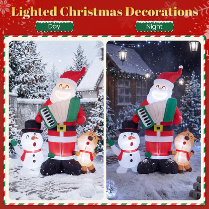 Inflatable Christmas Santa Claus, 8FT Self Inflating Xmas Decoration