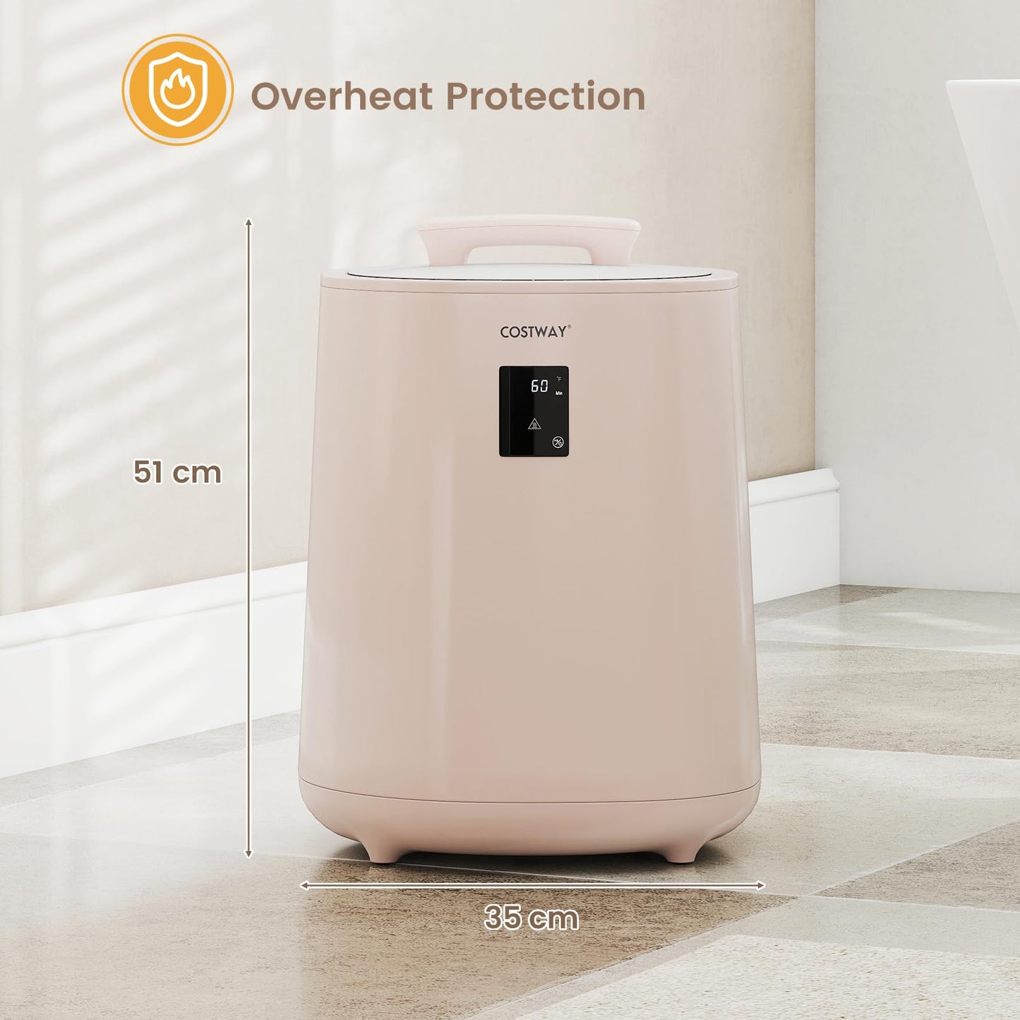 Towel Warmer for Bathroom 18 L Large Portable Hot Towel Bucket