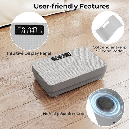 Vibration Plate Exercise Machine with Gravity Sensor and Remote Control