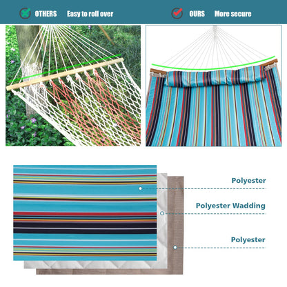 Double Size Hammock with Detachable Pillow