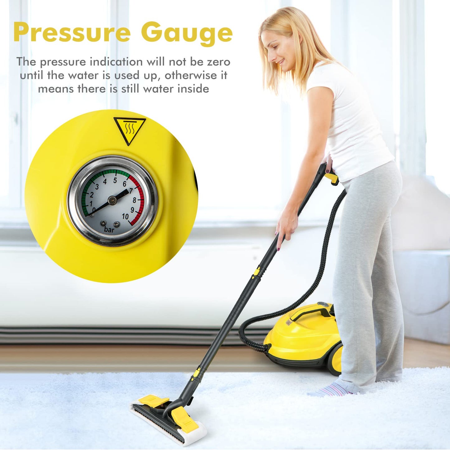 2000W 1.8L Multipurpose Steam Cleaner with 13 Accessories