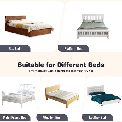 Foldable Toddler Bed Rail with Removable Oxford Cover