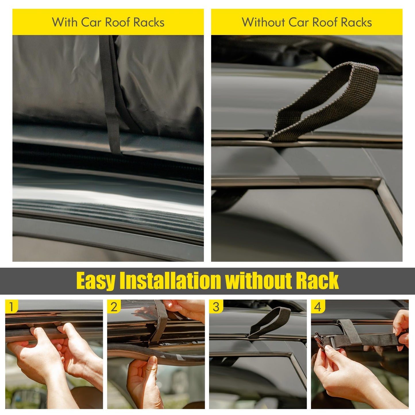 21 Cubic 100% Waterproof Roofing Cargo Carrier with Anti-Slip Mat