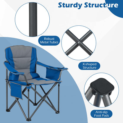 180kg Oversized Camping Chair, Portable Folding Chair with Carrying Bag