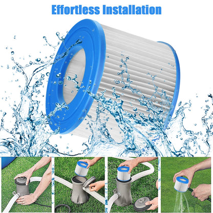 6pcs Replacement Swimming Pool Pump Spa Filters