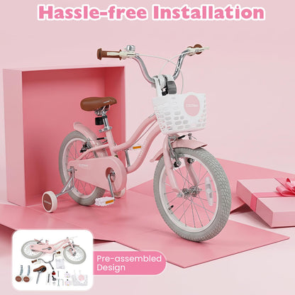 Kids Bike, Children's Training Bicycle | Toddler Bike with Height Adjustable Handlebar & Seat