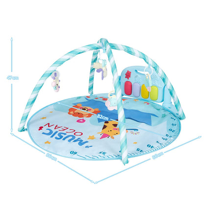 Kick & Play Piano Gym Activity Center with Lights and 5 Hanging Sensory Toys