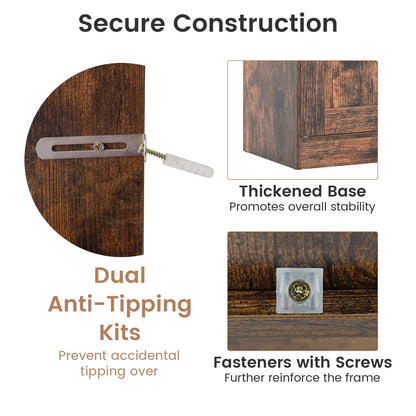 Floor Storage Cabinet with Doors and Adjustable Shelves