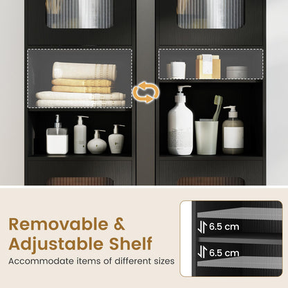 Tall Bathroom Cabinet, Freestanding Storage Cupboard
