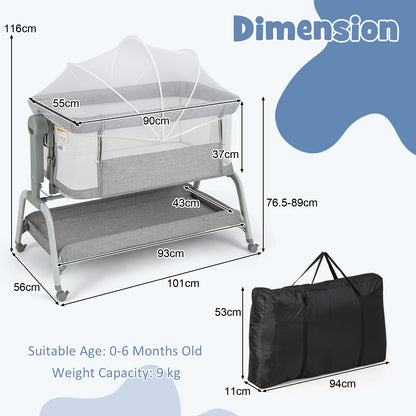Heights Adjustable Rocking Bassinet with Mattress
