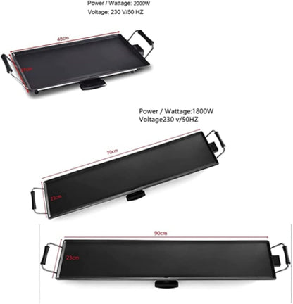 XL 70 x 23cm Electric Teppanyaki Table Griddle