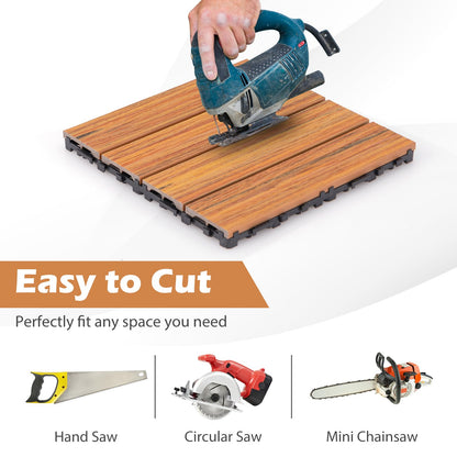 30 x 30cm Waterproof Interlocking Floor Tiles Tools Free Assembly