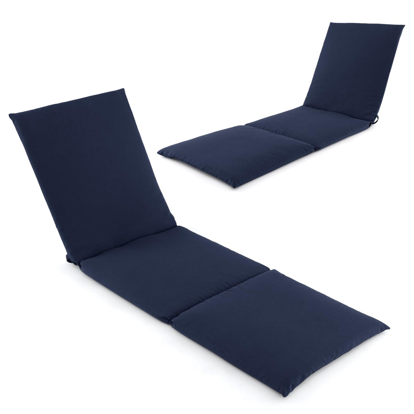 182x59cm Garden Recliner Cushions Chaise Sunlounger Replacement Pad