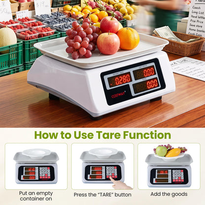 40kg Price Computing Scale with Dual-sided LED Display