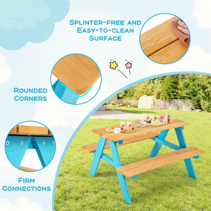 Fir Wood Children Garden Furniture with Benches