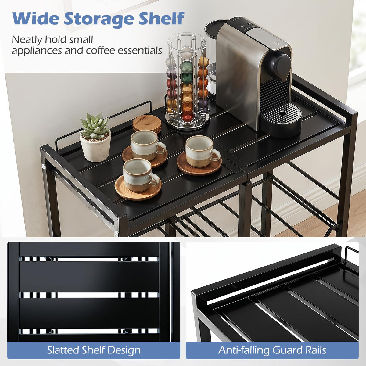 18.9 L Water Jug Holder for 4 Bottles Heavy-duty Water Jug Rack with Top Shelf
