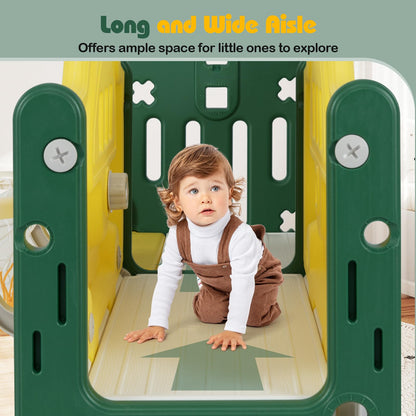 9 in 1 Toddler Slide Set with Telescope and Crawling Tunnel