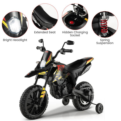 12V Battery Powered Toddler Motorbike with Music for 3-8 Years Old Kids