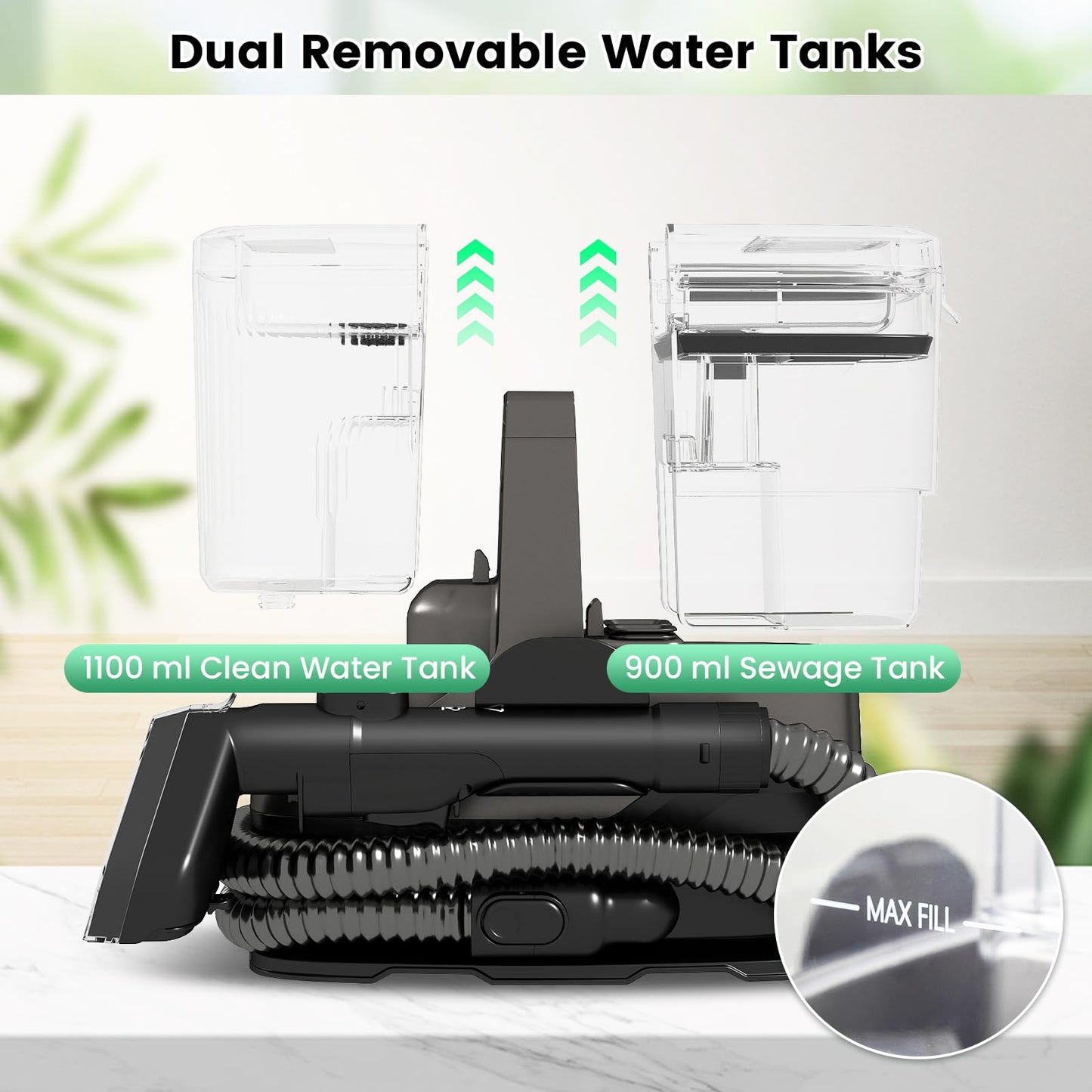 1800W Portable Spot Cleaner with Steam